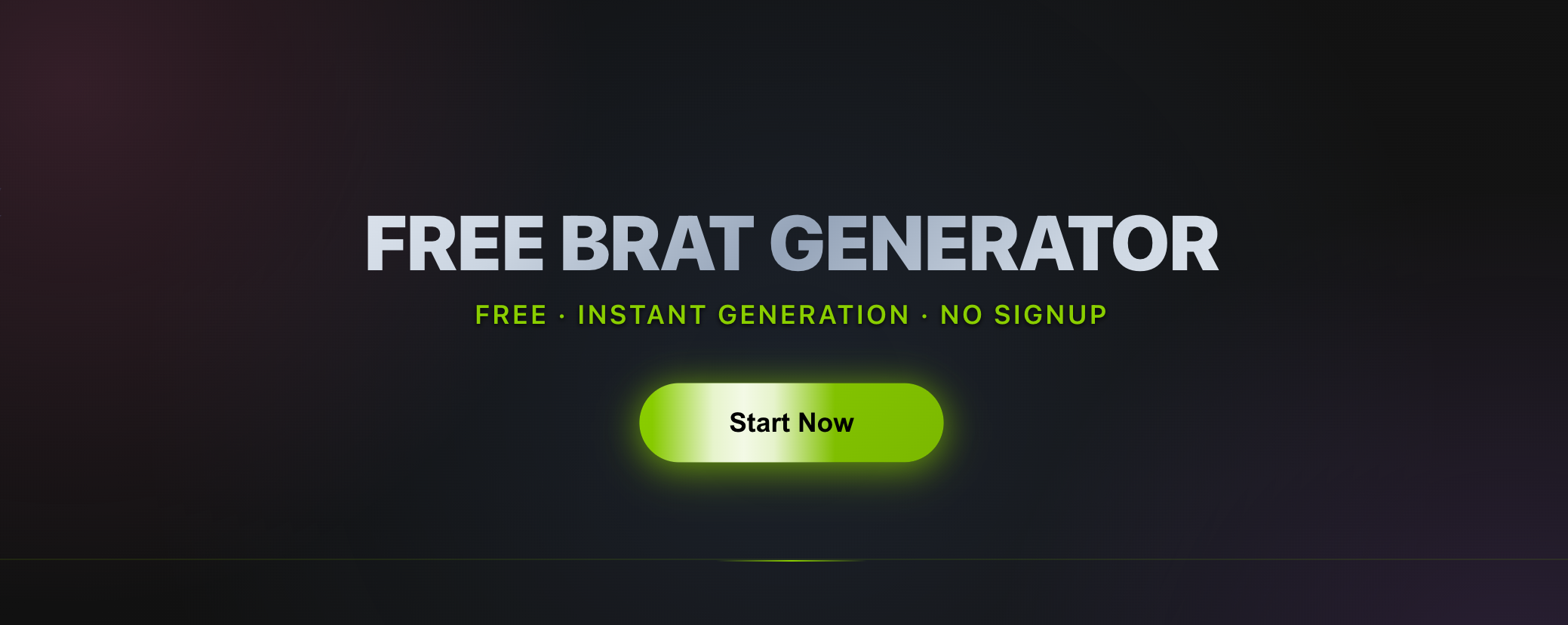 Free Brat Generator | Startup Fast