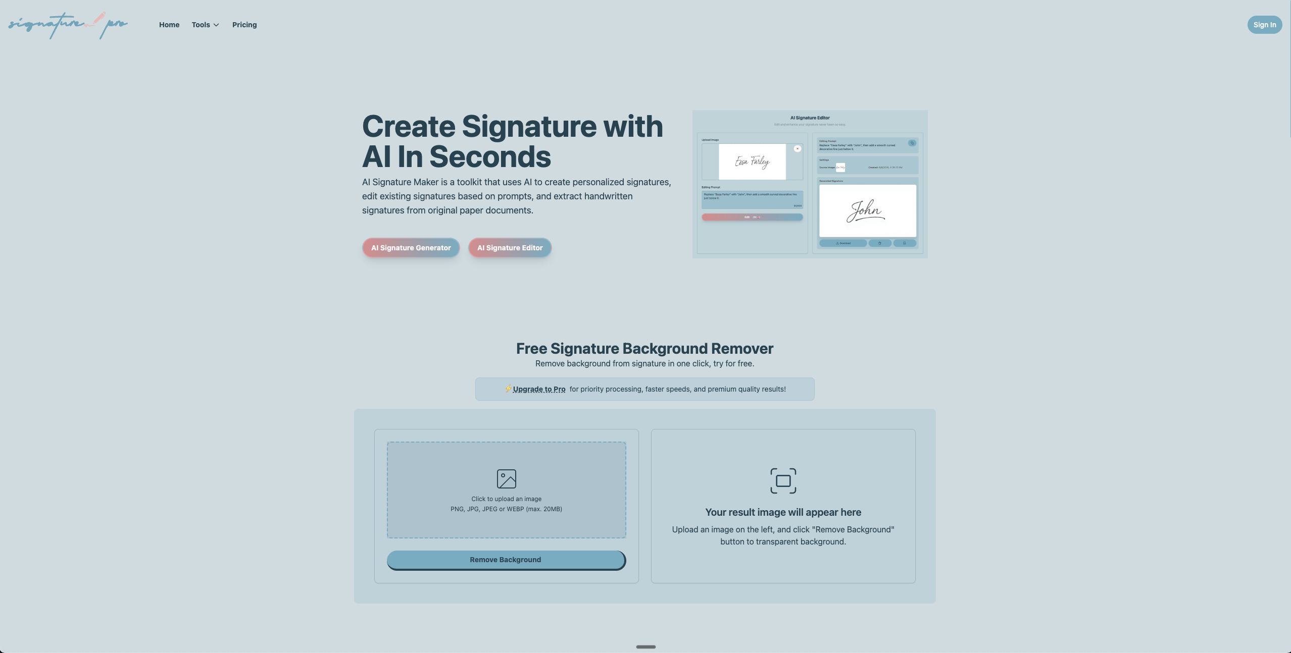 AI Signature Generator | Startup Fast
